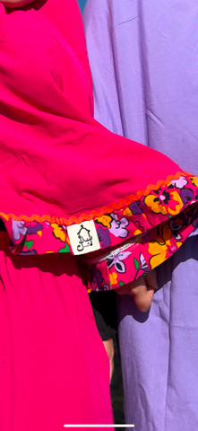 Kids "فرحة" in fuchsia