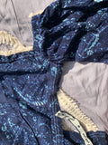 SOLID GREY & BLUE BATIK PATTERNED BOHO ISDAL